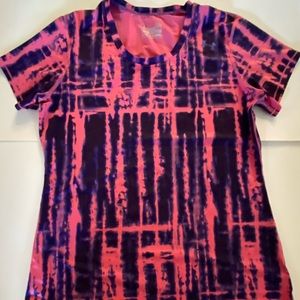 COPY - Tie dye pink purple Under Armour activewear top